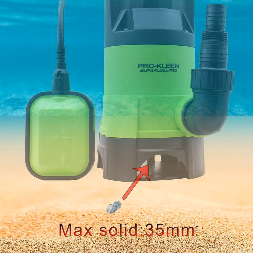 ProKleen 400W Electric Submersible Water Pump for Dirty or Clean Water with 25m Hose, Green – 3