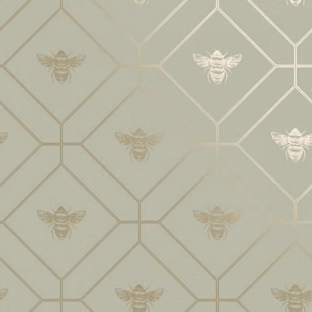 Holden Décor Bee Wallpaper in Green
