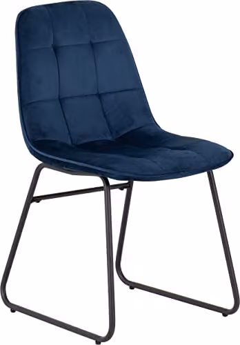 Seconique Hamilton Dining Set with 4 Lukas Blue Chairs, Width: 140 cm – 7