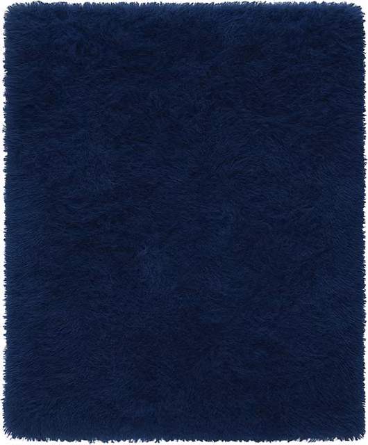 Velosso Supersoft Shaggy High Pile Rectangular Rug in Blue, W: 80 cm, L: 150 cm