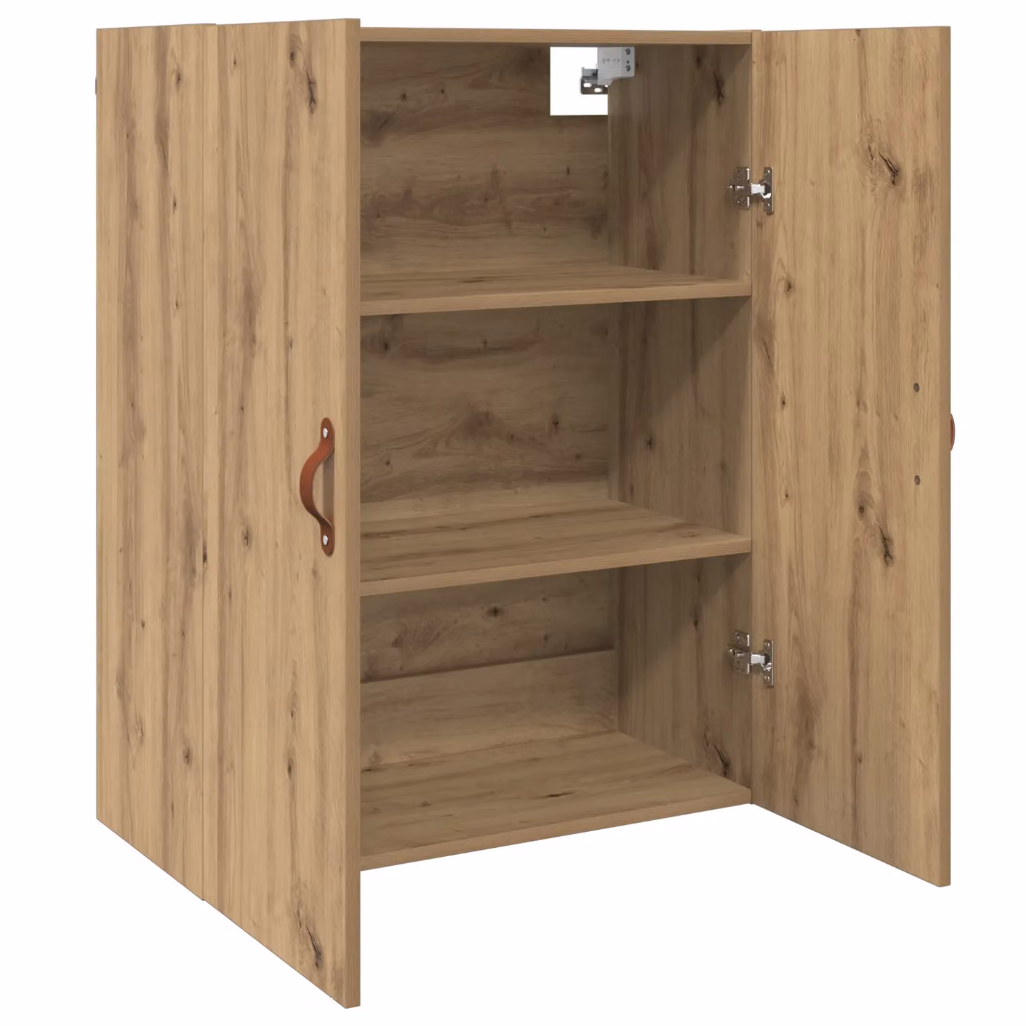 Berkfield Home Wall Mounted Brown Minimalist Cabinet with Hinged Doors and Internal Shelves W/D/H: 69.5 x 34 x 90 cm – 2