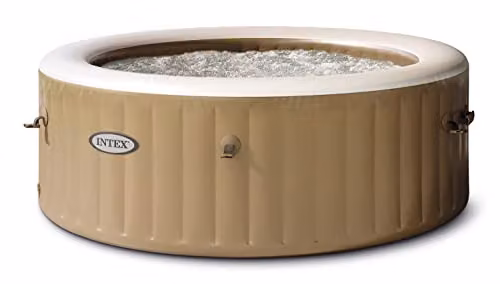 Intex PureSpa Bubble 8 Person Inflatable Round Hot Tub Spa in Beige, Diameter: 236 cm – 4