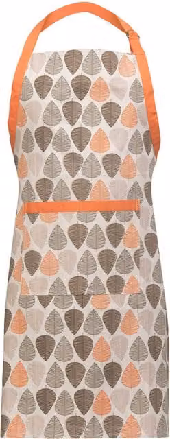 Orsina Orange Leaf Apron in Multicolour Orange