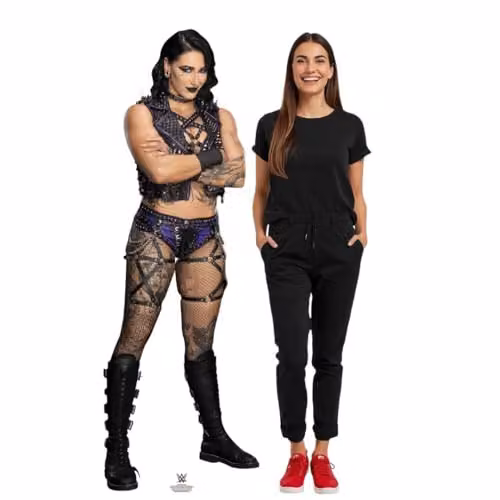 Star Cutouts WWE Rhea Ripley Mami Lifesize Cardboard Cutout, Multicolour Wrestling Fan Display and Party Decoration