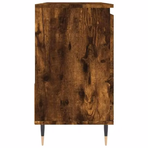 vidaXL Bathroom Cabinet in Brown Smoked Oak, W: 65 cm, D: 33 cm, H: 60 cm – 5