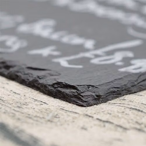 Nicola Spring Pack of 6 Grey Hanging Slate Chalkboards, W/H: 30 x 20 cm – 4