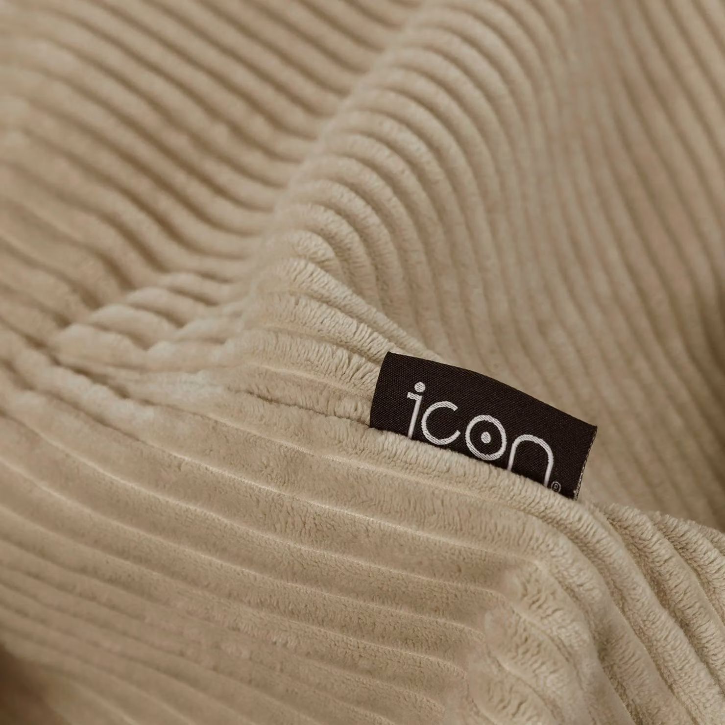 ICON Kingston Classic Corduroy Beanbag 2 Pack in Beige – 3