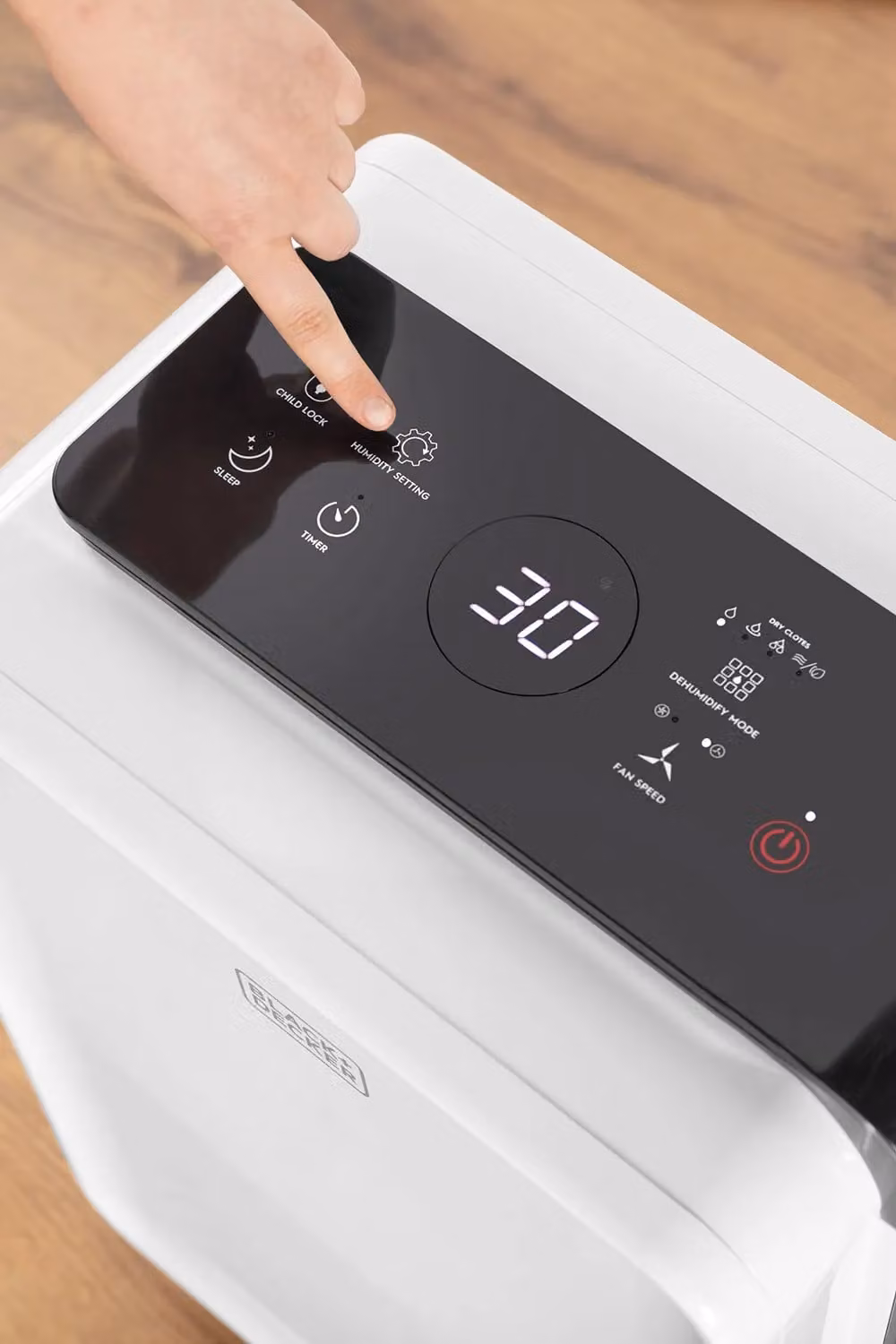 Black & Decker Dehumidifier with 24 Hour Timer and 4L Water Tank, 30 Litre, White and Black – 4