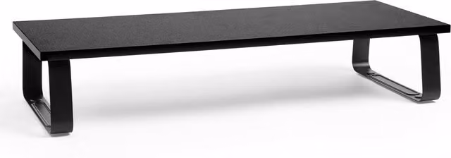 VonHaus Ergonomic Black Matt Screen Riser with Metal and Wood Construction