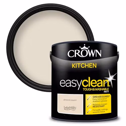 Crown Easyclean Matt Kitchen Paint, Beige, 2.5l – 1