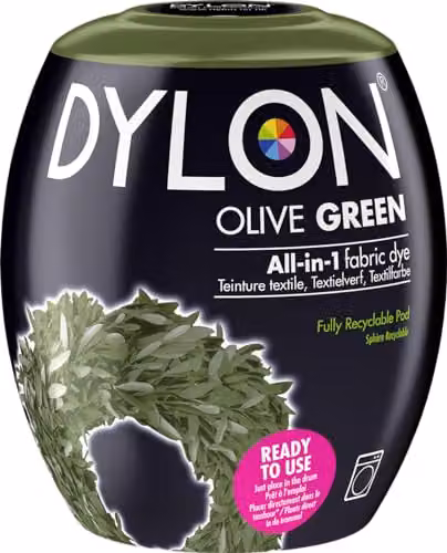 Dylon Fabric Dye Pods for Clothes and Soft Furnishings, Green, 350g – 1