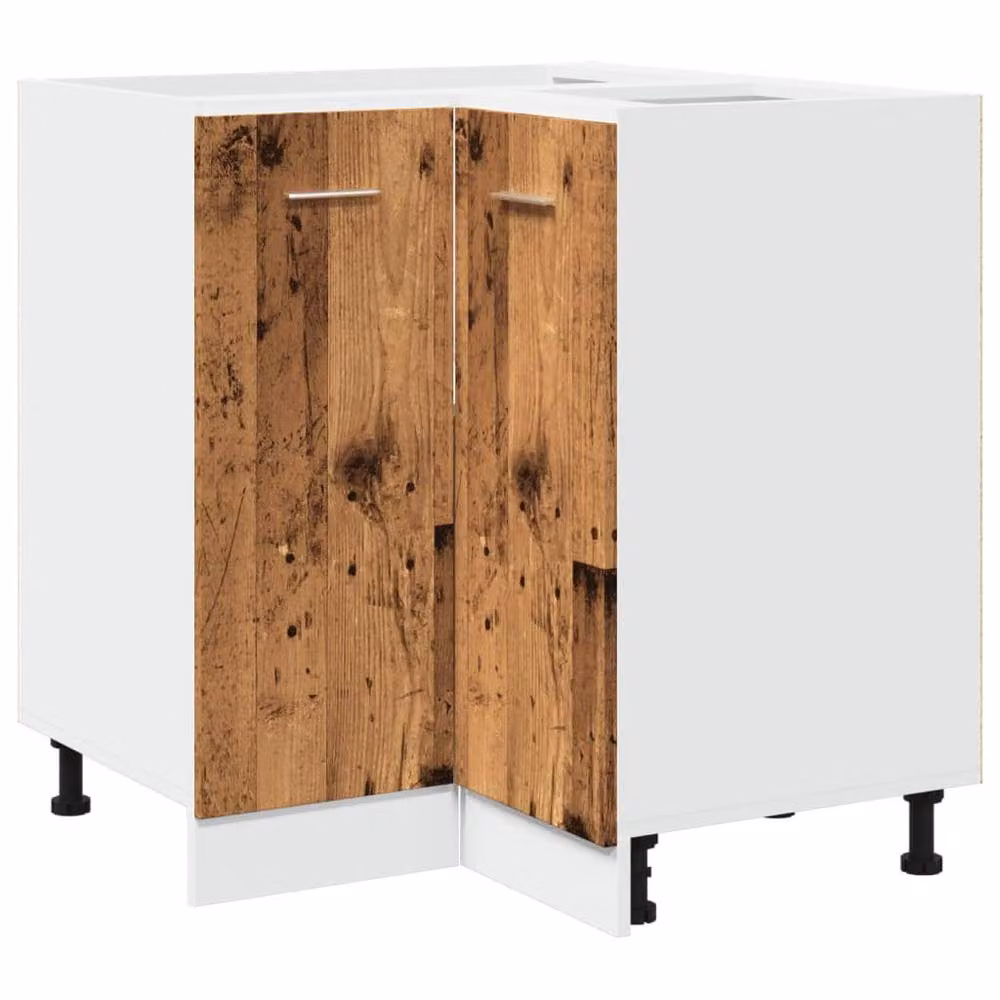 Berkfield Home Lyon Kitchen Cabinet in Old Wood Brown, W/D/H: 75.5 x 75.5 x 81.5 cm – 3