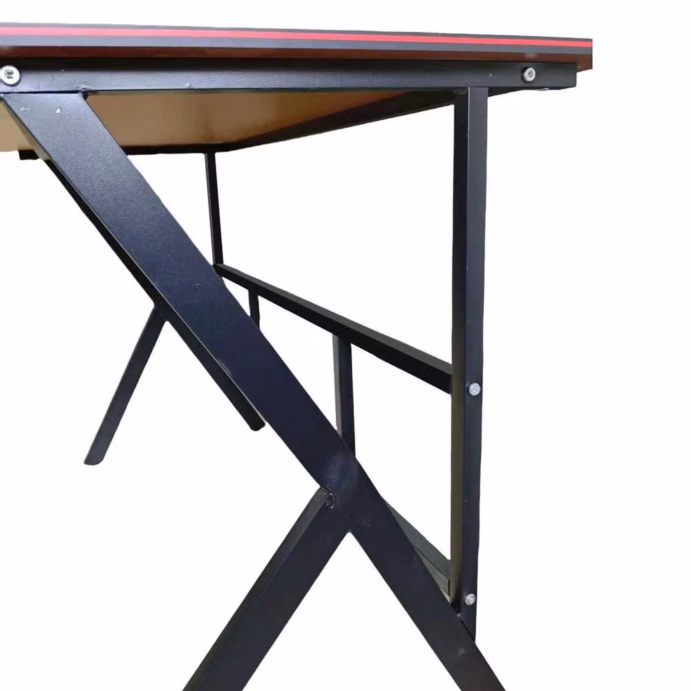 FLAVORA Modern Black Computer Desk and Gaming Workstation – 4