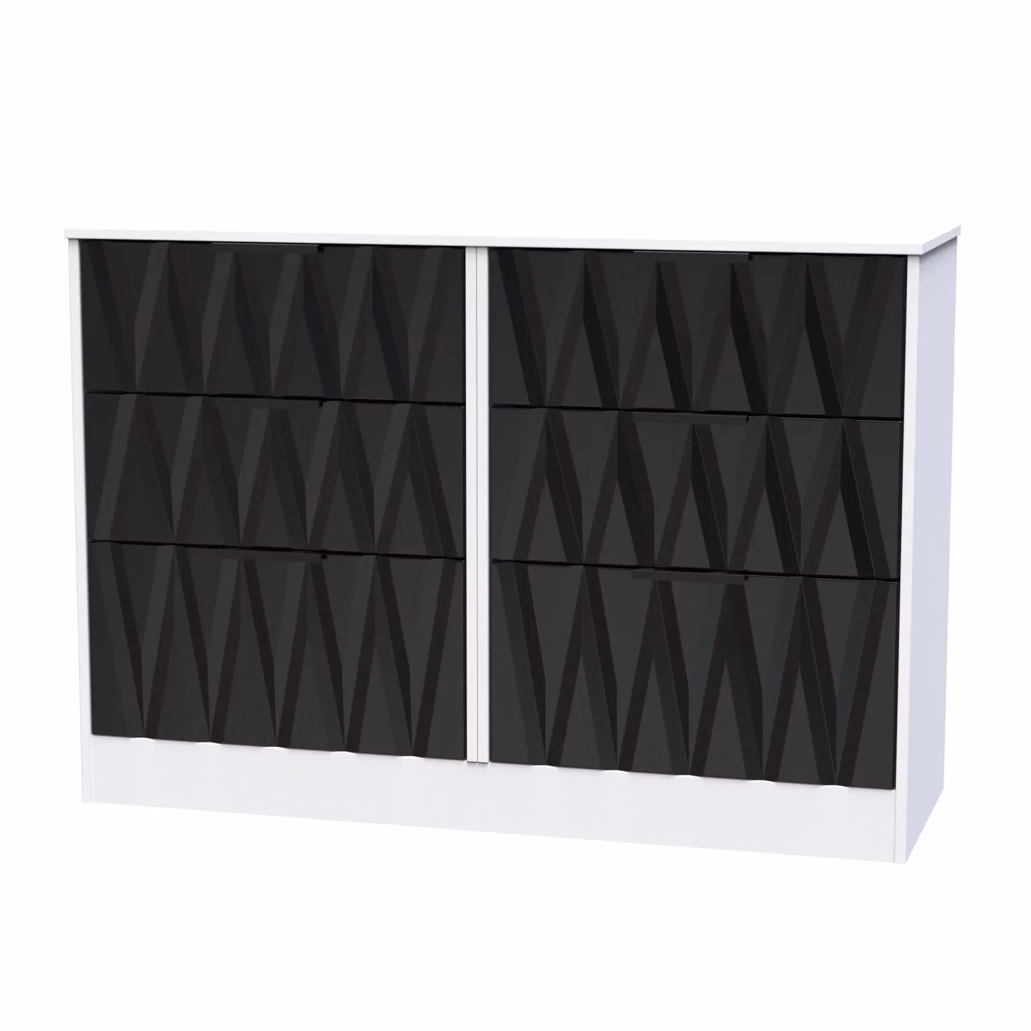 Ready Assembled 2 U Washington 6 Drawer Wide Chest in Black – 2