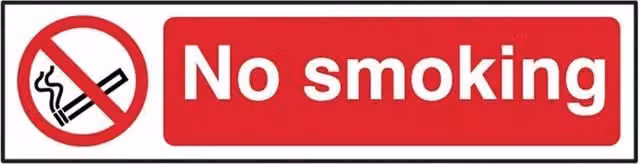 Scan Sign No Smoking Multicolour Red Plastic Sign – 1