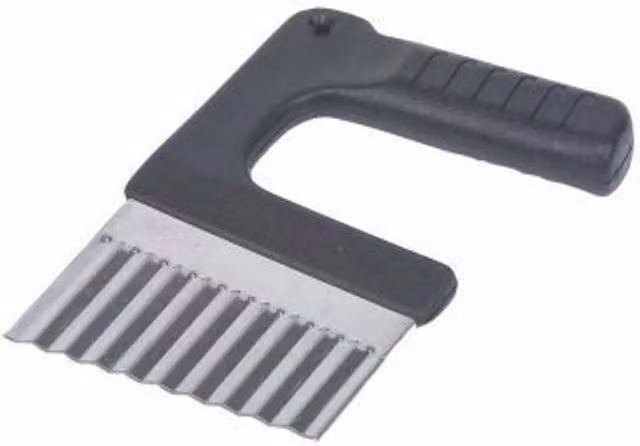 Dexam Stainless Steel Crinkle Vegetable Slicer in Silver and Multicolour