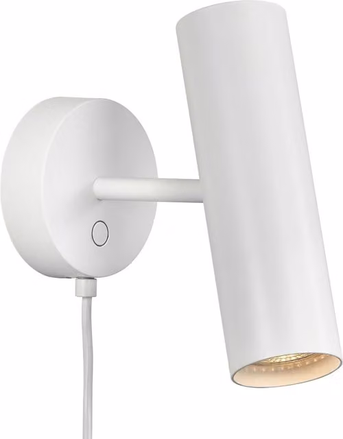Nordlux MIB Modern White Metal Adjustable Wall Light with GU10 Socket for Bedroom or Living Room – 1