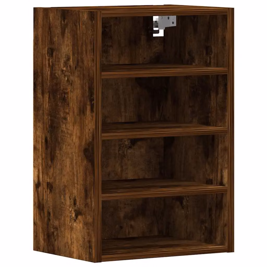 Berkfield Home Wall Mounted Hanging Kitchen Cabinet in Smoked Oak Brown, W/D/H: 40 x 29.5 x 60 cm – 2
