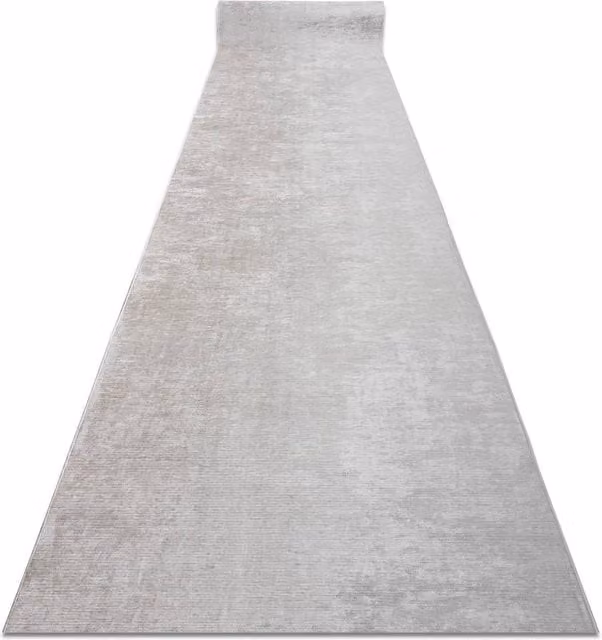 RugsX Anti-Slip Lotus Runner in Beige, W: 100 cm, L: 370 cm