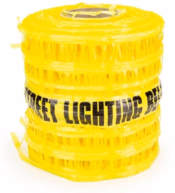 Pegdev Detectable Mesh Street Lighting Beacon in Bright Yellow, W: 20 cm x L: 11 m