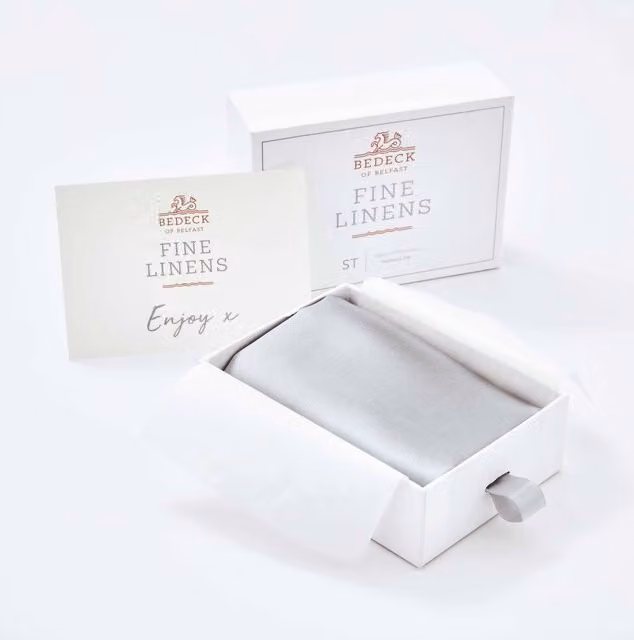 Bedeck of Belfast Fine Linens Silk Standard Pillowcase, Silver