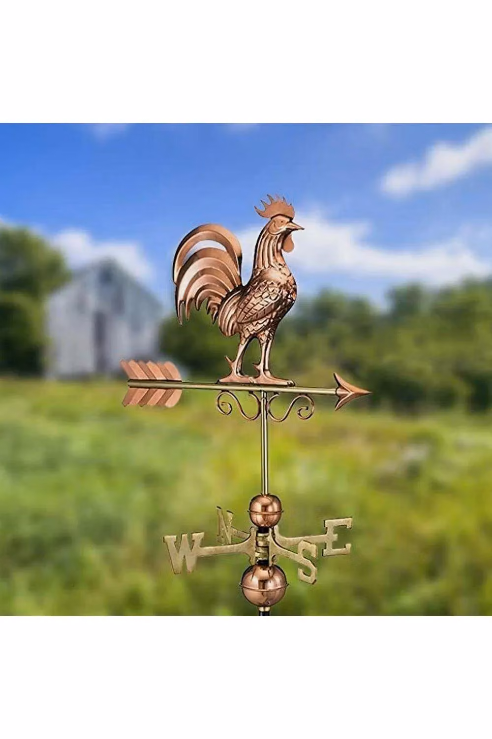 Espira Rustic Metal Wall Weathervane in Bronze, Yellow and Brown – 2
