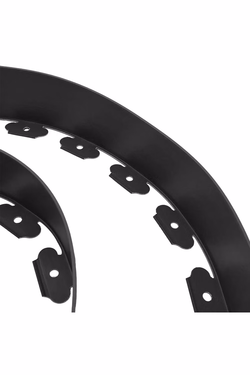 Living and Home No-Dig L-Shaped Garden Edging in Black with 30 Ground Pegs – 4