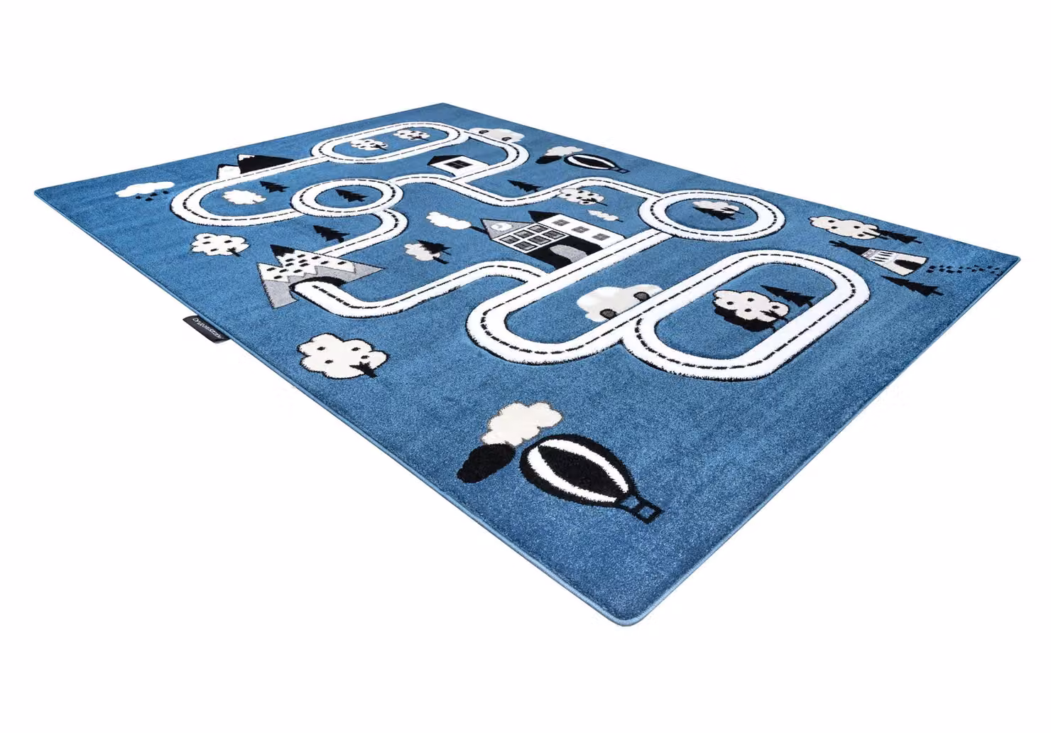 RugsX Petit Blue Kids Motif Rectangular Rug, W: 180 cm, D: 270 cm – 3