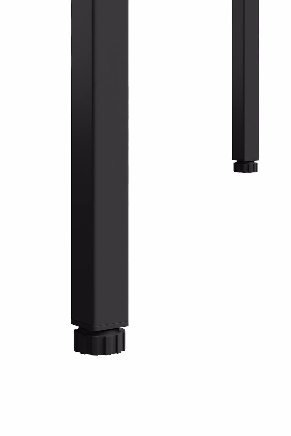 Living and Home Modern Square Tall Cafe Bar Table in Matt Black Metal – 7