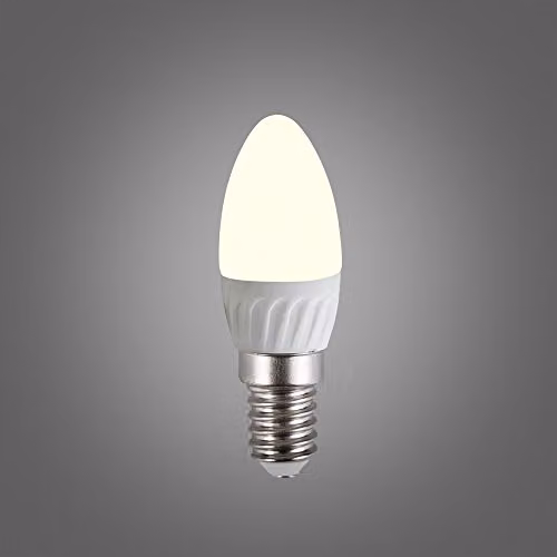MiniSun Set of 6 Warm White 3000K Frosted Opal E14 Candle LED Replacement Bulbs, 4W High Power – 2
