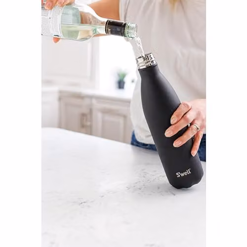 S'well Vacuum Insulated Stainless Steel Water Bottle, Black, 739 ml – 2