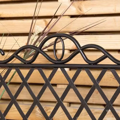 Samuel Alexander Black Plastic Garden Border Fence Edging – 6