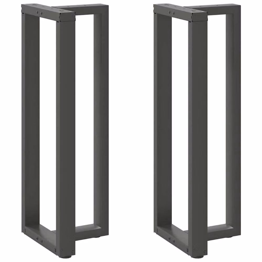 Berkfield Home T-Shaped Bar Table Legs in Anthracite Grey Steel, 2 Pieces, W/D/H: 50 x 35 x 110 cm – 1