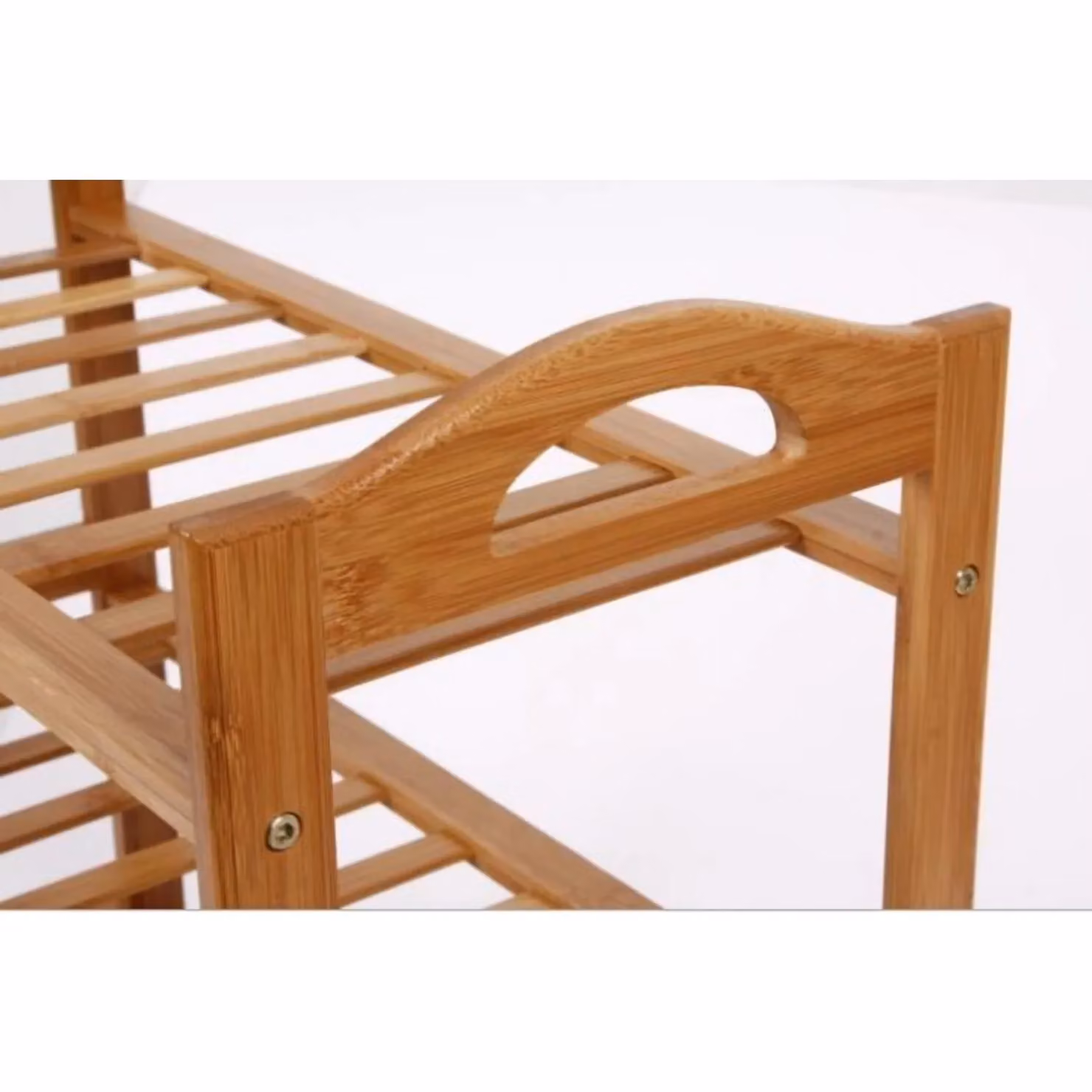 MantraRaj 4-Tier Bamboo Shoe Rack and Multipurpose Storage Shelf in Brown, W/D/H: 80 x 26 x 66 cm – 2