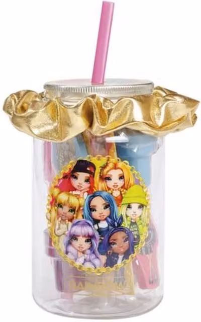 Rainbow High Multicolour and Gold Plastic Pen Pot for Children