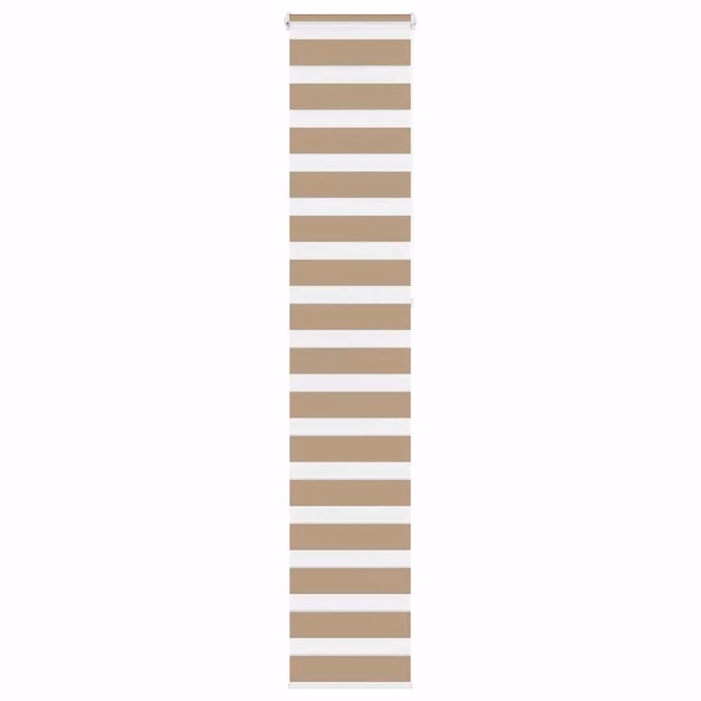 Berkfield Home Elegant Zebra Blind in Sand and Brown, W: 45 cm, H: 230 cm – 2