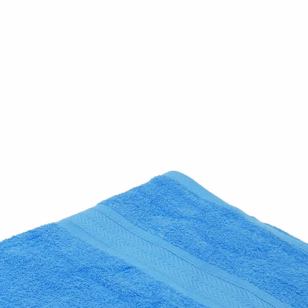 Jassz Plain Cotton Terry Bath Towel in Turquoise Blue, W/D/H: 70 x 140 cm, 350 GSM – 2