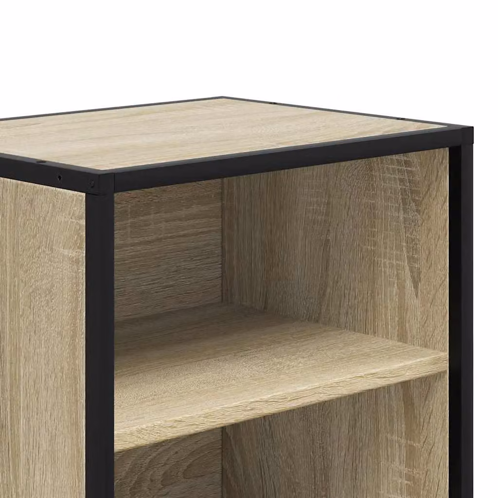 Berkfield Home Set of 2 Bedside Cabinets in Sonoma Oak and Brown, W/D/H: 40 x 31 x 50 cm – 8