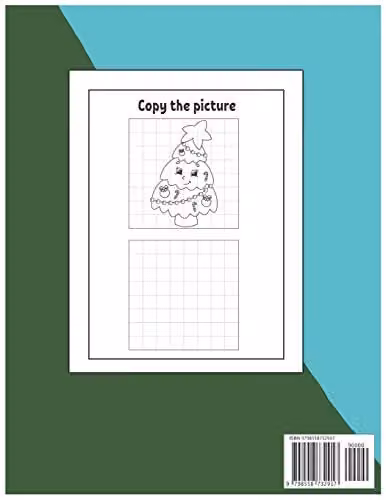 Christmas Copy the Picture Activity Workbook for Kids aged 4-8, Multicolour Drawing and Writing Book for Children and Toddlers – 2