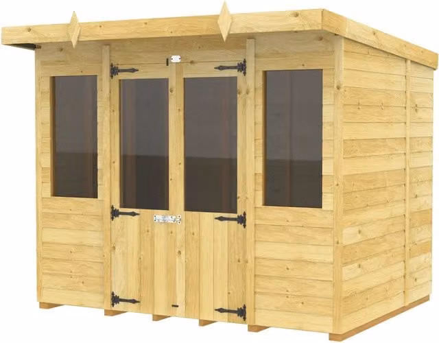 Total Sheds Green Pent Summer House with Window