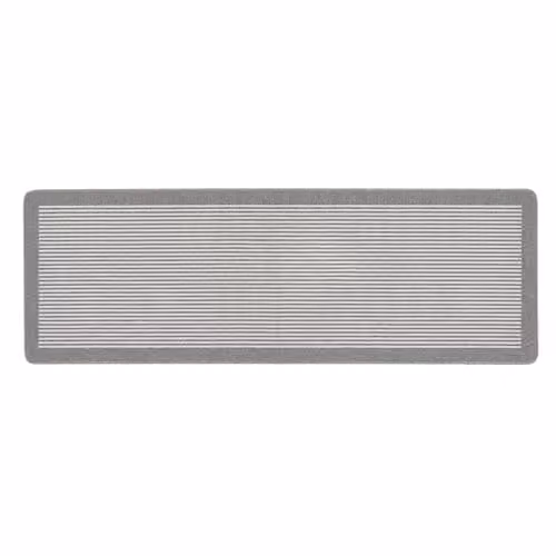 My Mat Silver and Grey Striped Stain Resistant Kitchen Runner, W: 67 cm, L: 200 cm