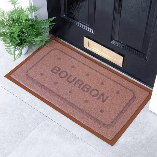 Artsy Mats Bourbon Biscuit Indoor/Outdoor Doormat in Brown, W/D: 70 x 40 cm – 1