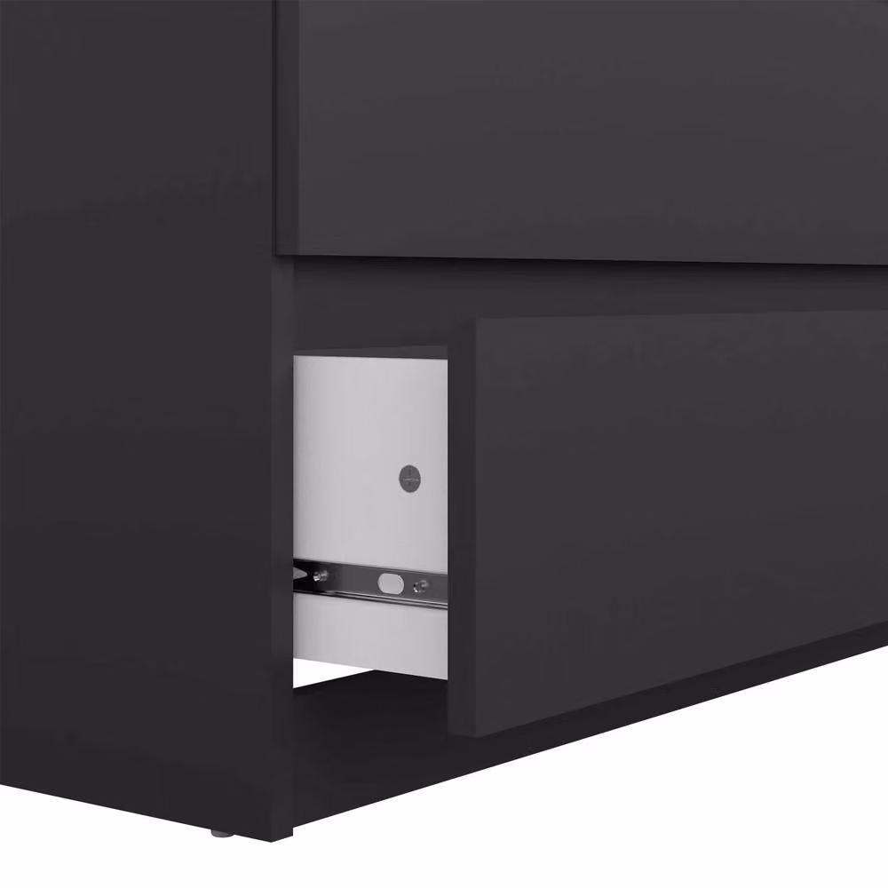 Wyld Haus Budapest Matt Black 5 Drawer Chest – 4