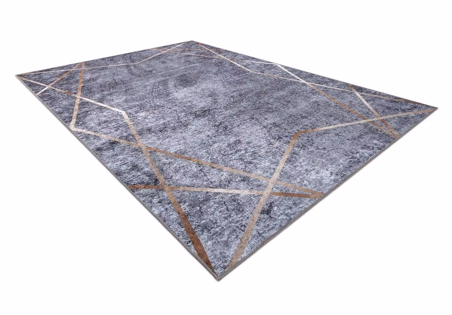RugsX Miro Geometric Grey Modern Rug, W: 200 cm, L: 290 cm – 2