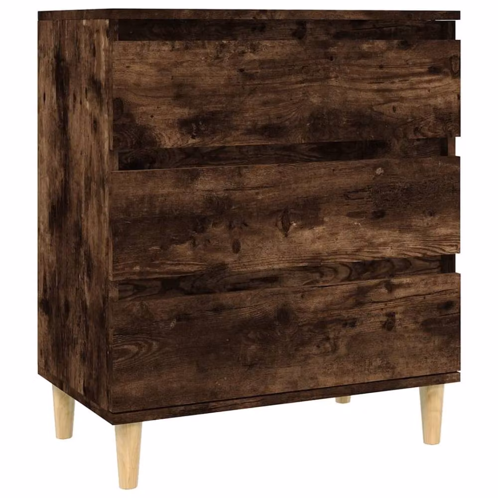 Berkfield Home Smoked Oak Sideboard in Brown, W/D/H: 60 x 35 x 70 cm – 2