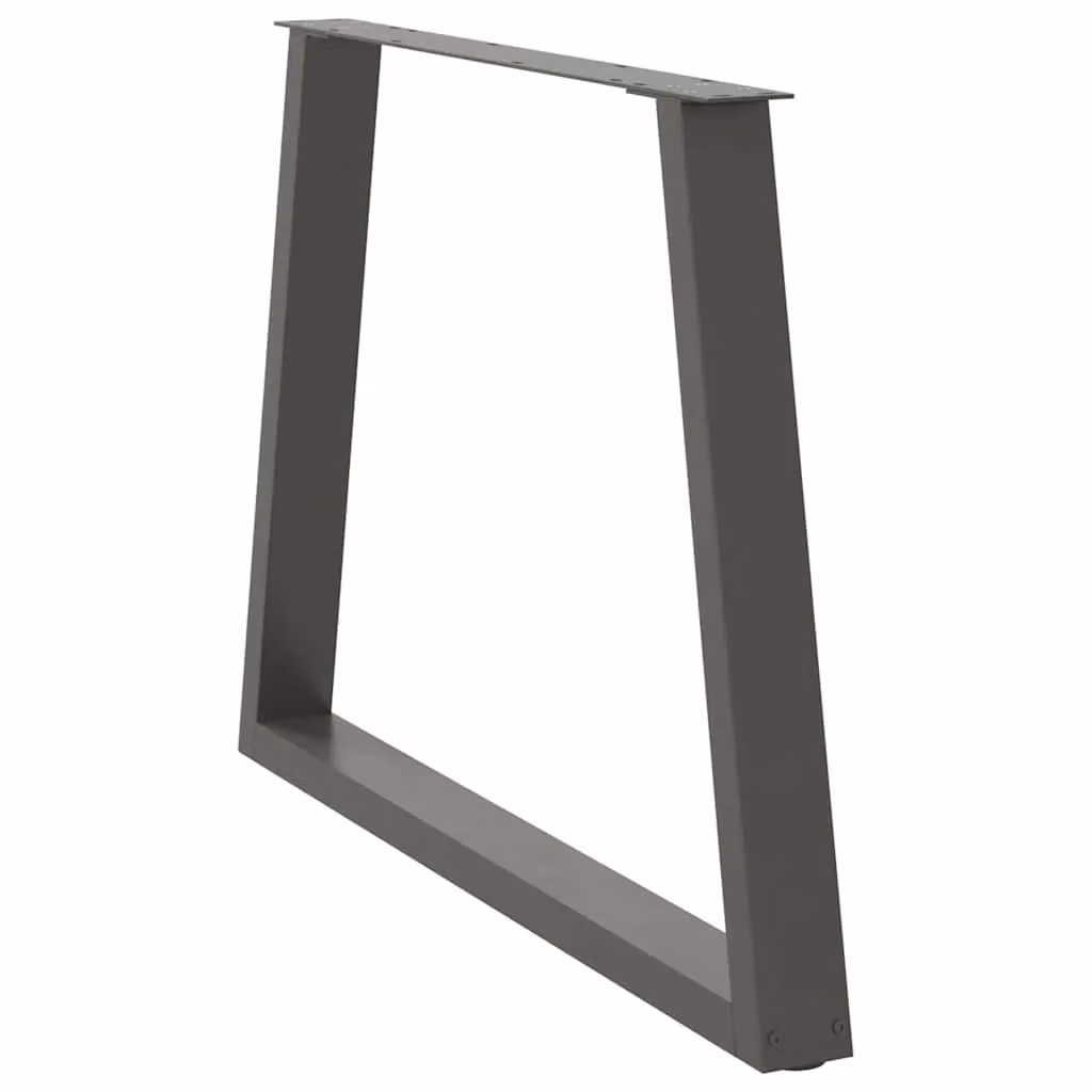 Berkfield Home V-Shape Dining Table Legs, 2 Pieces, Anthracite and Black Steel, H: 72-73.3 cm x W: 100 cm – 3