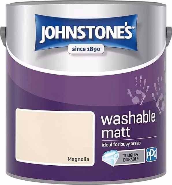Johnstones Low Emission Water Based Washable Matt Latex Paint in Beige