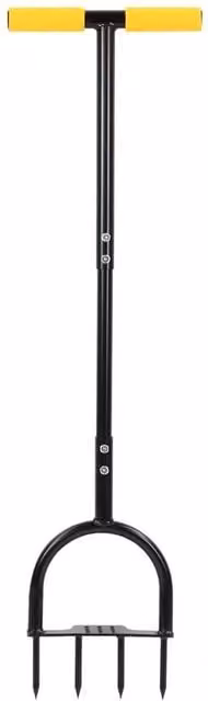 KORVIXA 4 Spike Manual Lawn Grass and Soil Aerator in Black, 1.25kg
