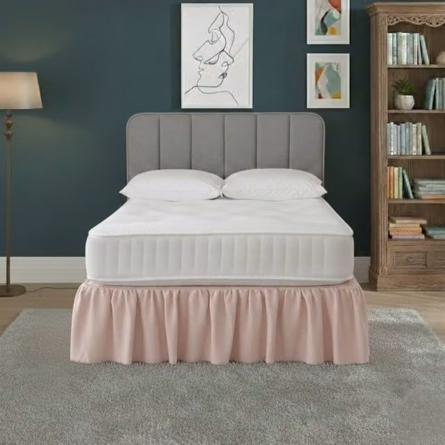 Snug City Pink Polycotton Divan Bed Base Valance Sheet, King Size – 1