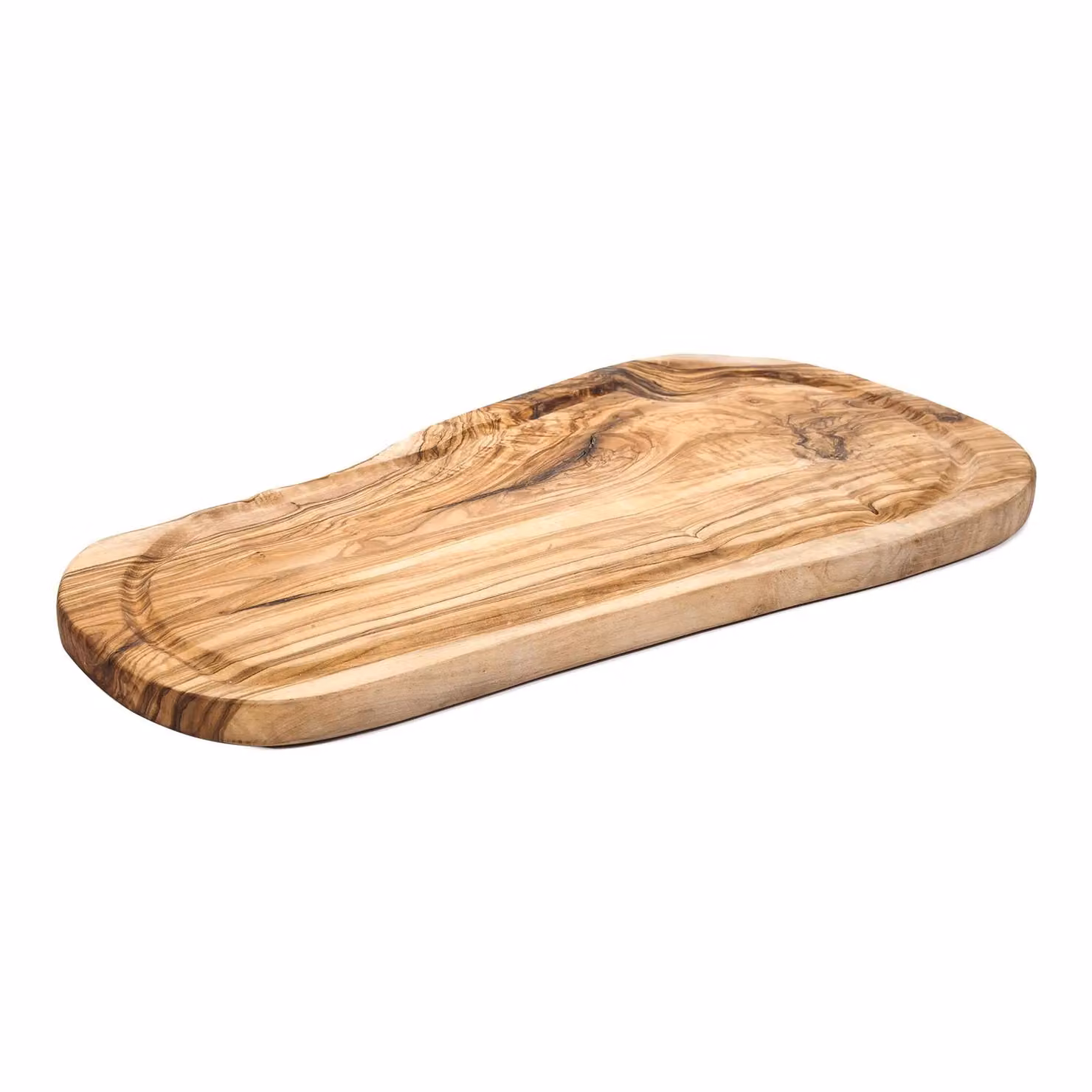 Verano Spanish Ceramics Natural Grained Rustic Olive Wood Kitchen Carving Board, Brown, Length: 45 cm – 2